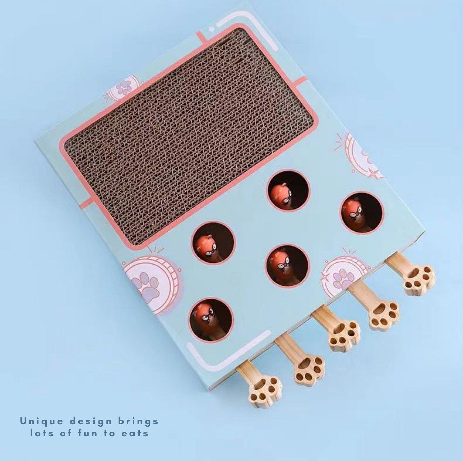 MIAOFAIRY Whack-a-Mole 3-in-1 Cat Scratcher and Toy - {{product.type}} - PawPawUp