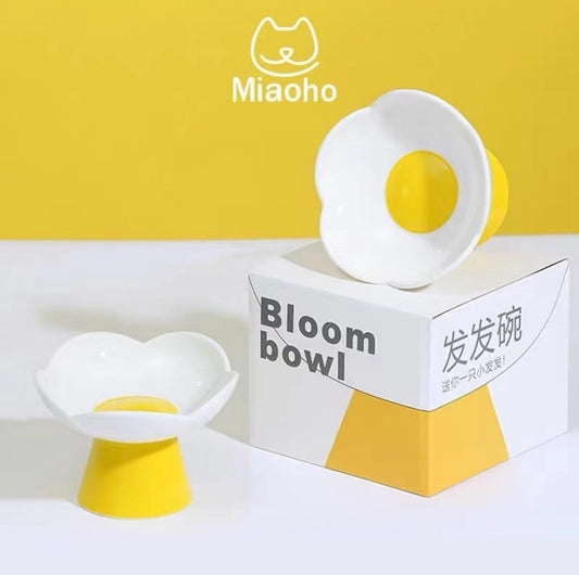Miaoho Ceramic Bloom Cat Bowls Small Dog Bowls - {{product.type}} - PawPawUp