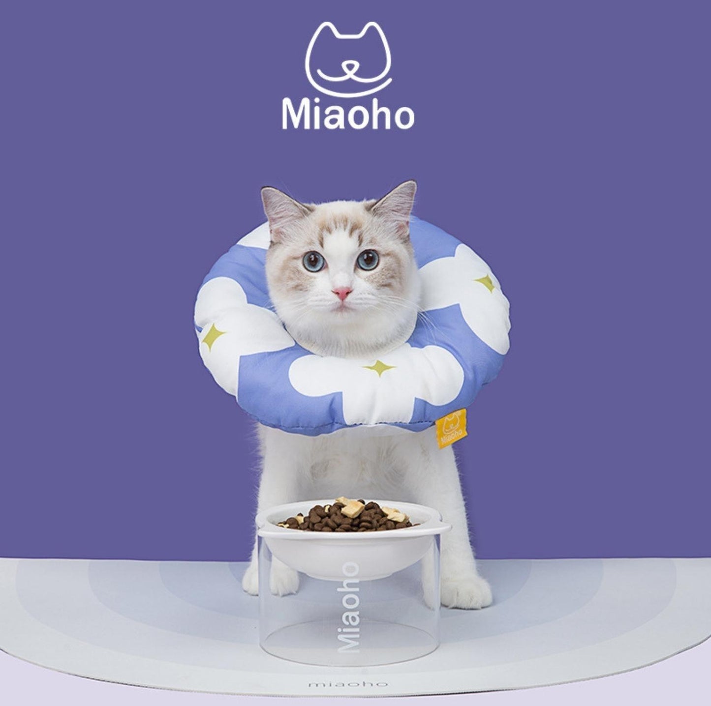 Miaoho Flower Pattern Water-Proof Pet Recovery Collar - {{product.type}} - PawPawUp