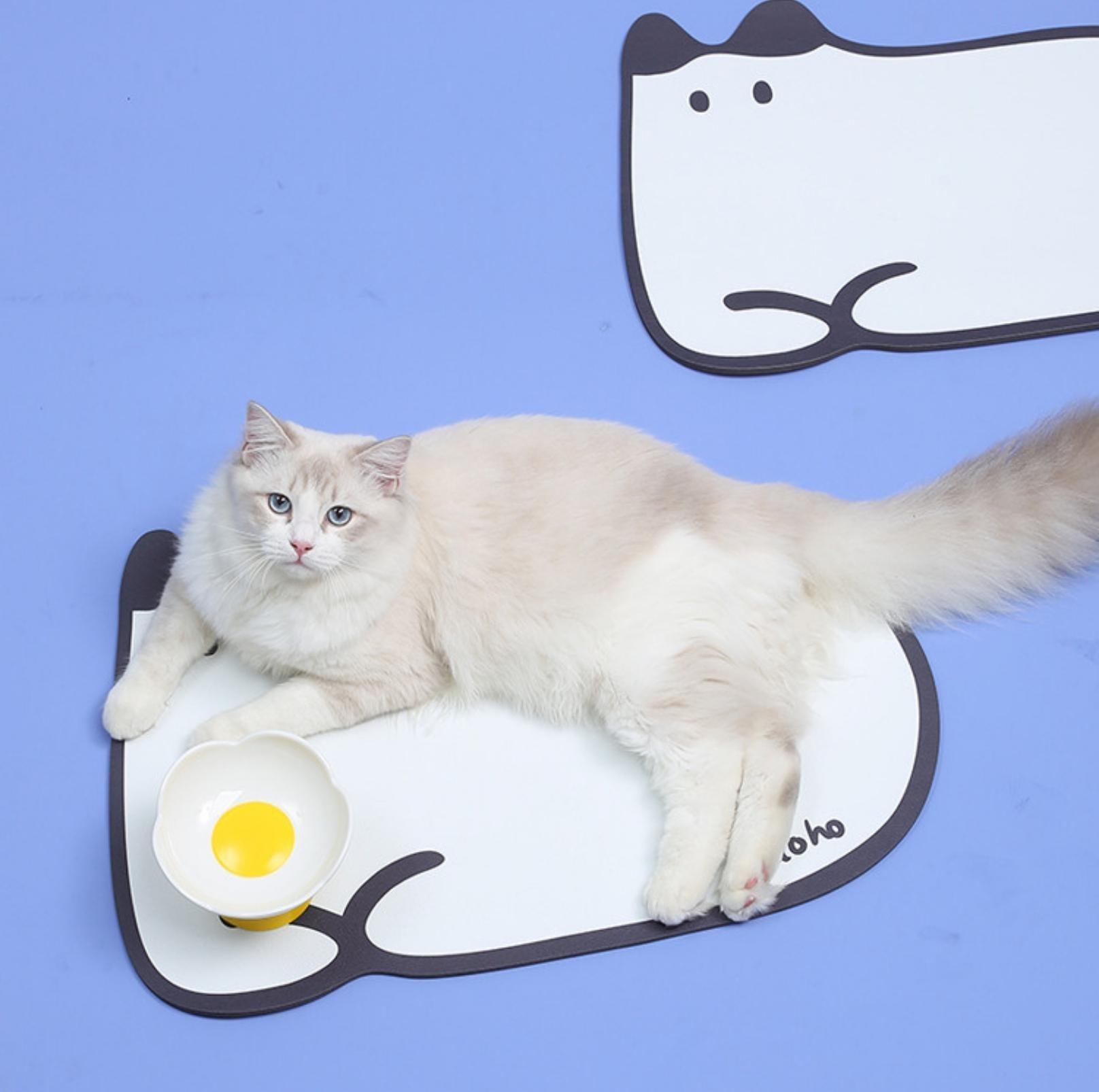 Miaoho Kitty Style PVC Waterproof Pet Food Mat - {{product.type}} - PawPawUp