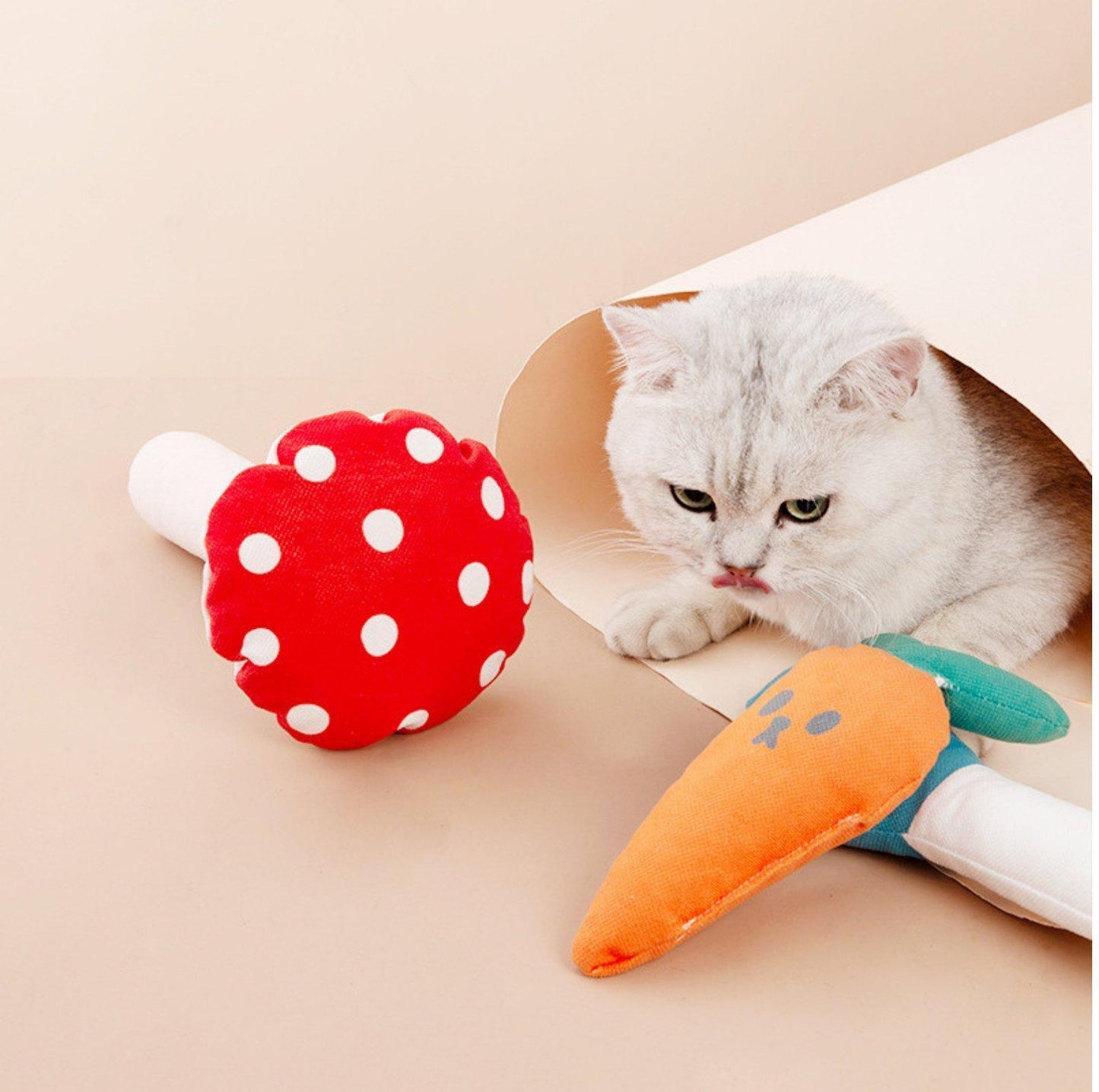 Miaoho Mushroom Shaped Catnip Cat Toys - {{product.type}} - PawPawUp
