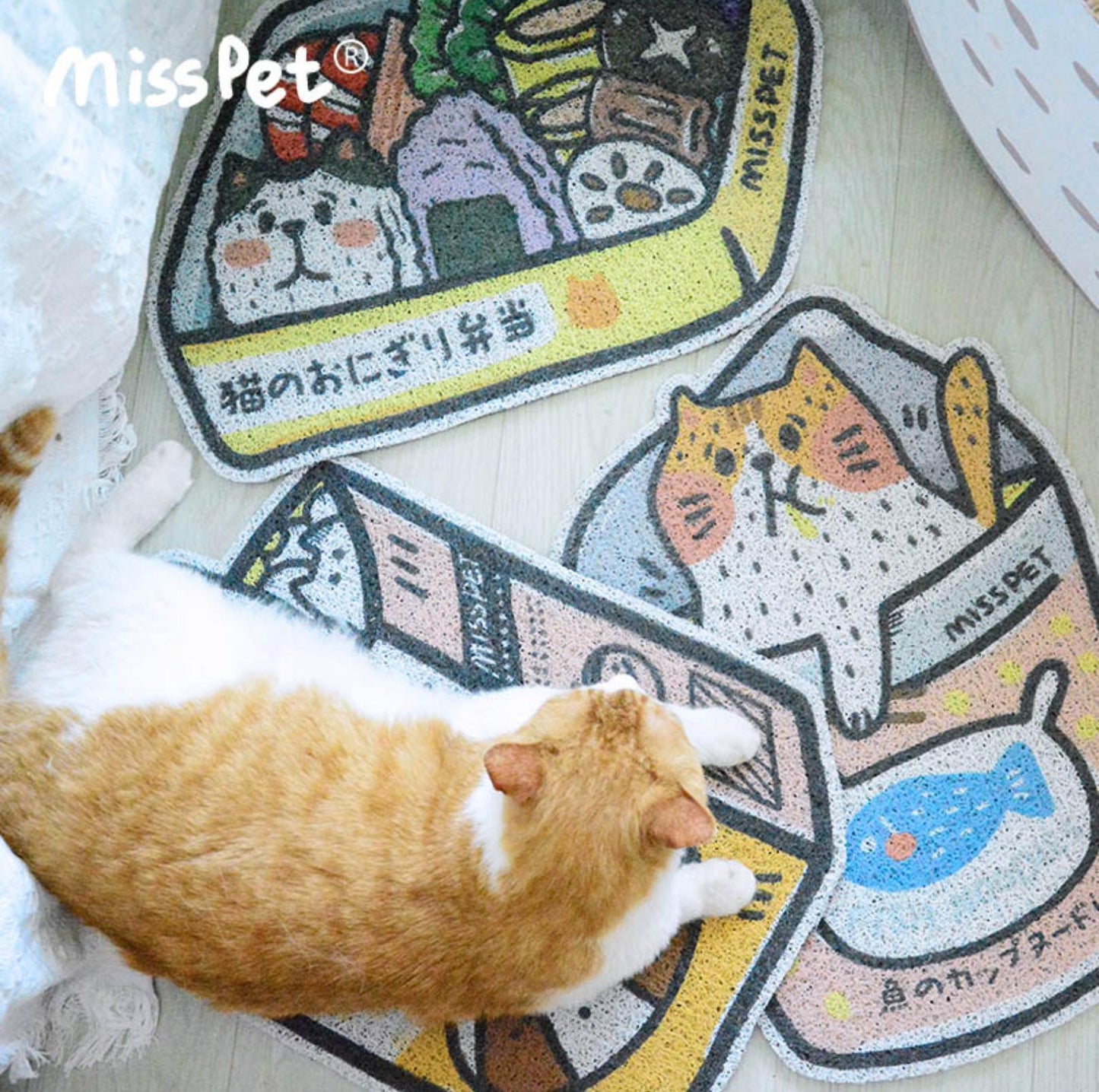 MissPet Miss RuHua and Her Foodland Cat Litter Mat - {{product.type}} - PawPawUp