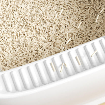 Open Cheese Toast Cat Litter Box with Large Capacity - {{product.type}} - PawPawUp