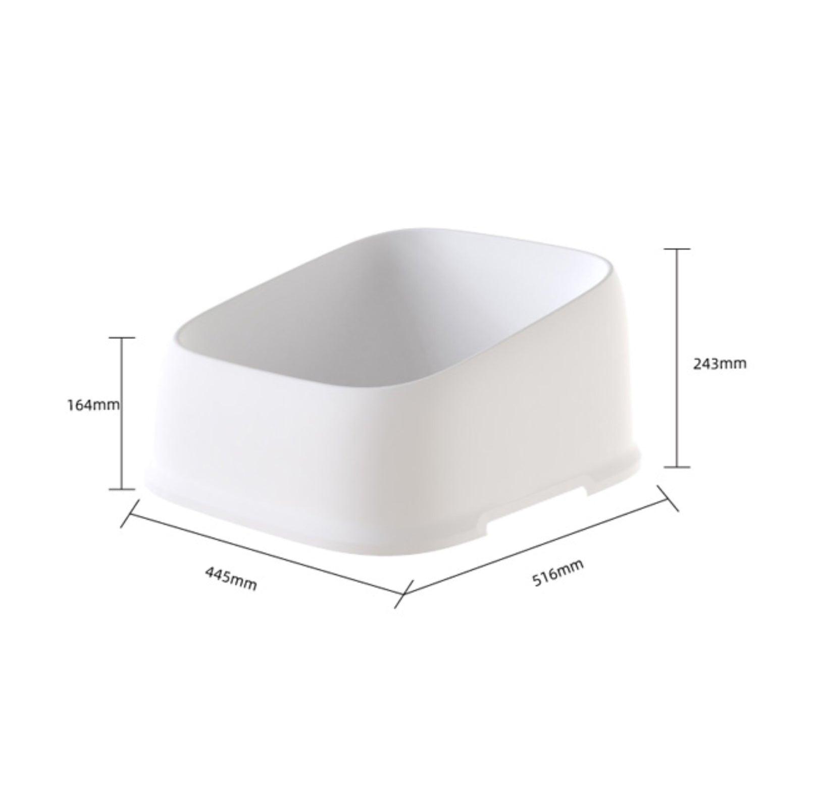 Open Cheese Toast Cat Litter Box with Large Capacity - {{product.type}} - PawPawUp