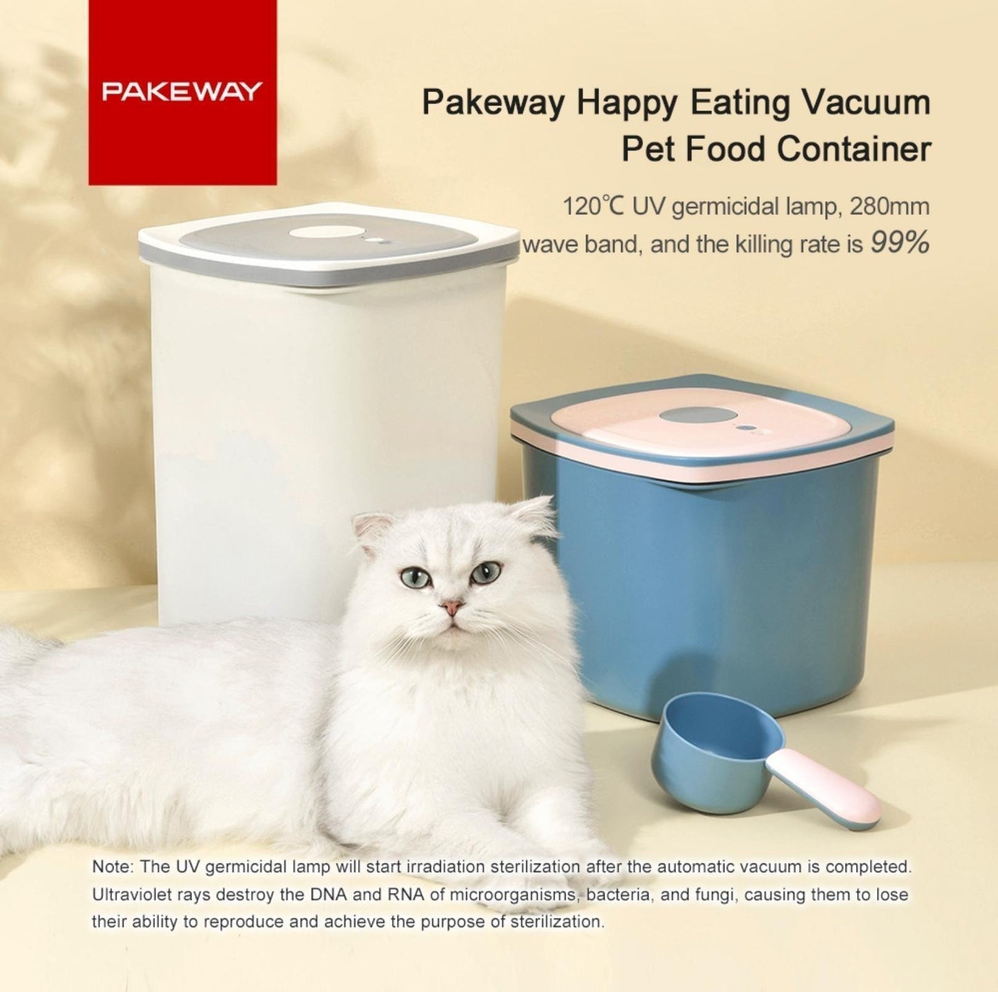Pakeway Vacuum Pet Food Container Storage Bin - {{product.type}} - PawPawUp