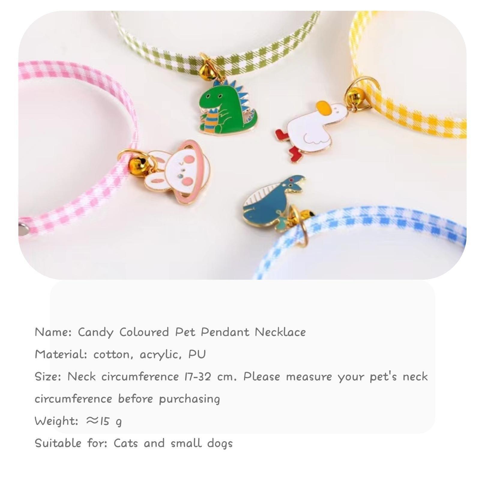 Pet Animal Shape Pendant Necklace With Candy Coloured - {{product.type}} - PawPawUp