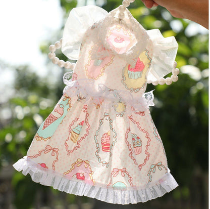 Pet Ice Cream Summer Dress - {{product.type}} - PawPawUp