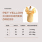 Pet Yellow Checkered Dress - {{product.type}} - PawPawUp