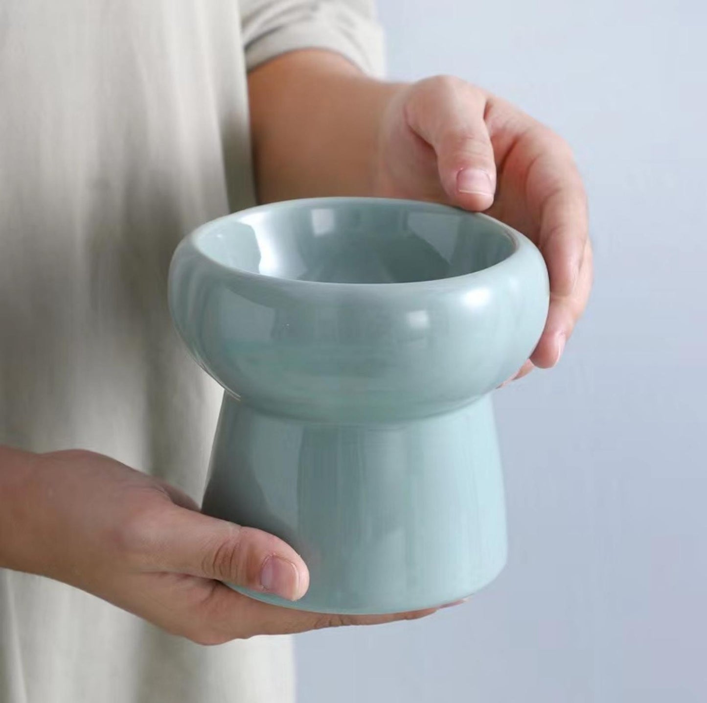 Petal Style Ceramic Cat Bowls and Small Dog Bowls - {{product.type}} - PawPawUp