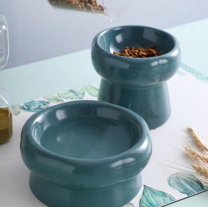 Petal Style Ceramic Cat Bowls and Small Dog Bowls - {{product.type}} - PawPawUp