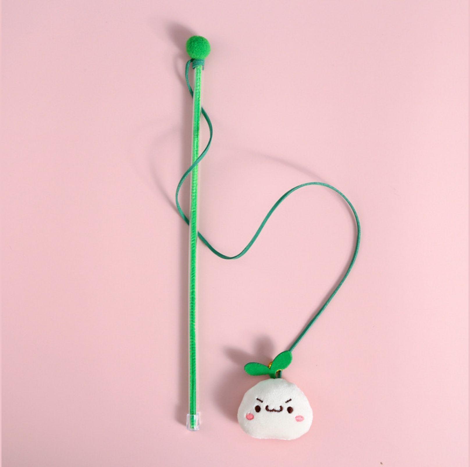 Plush Cat Stick Toys with Bell and Elastic Tassels - {{product.type}} - PawPawUp