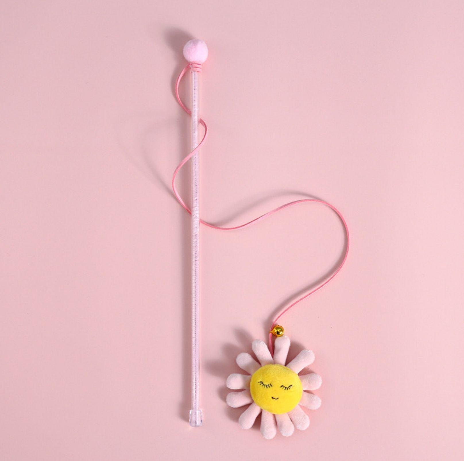 Plush Cat Stick Toys with Bell and Elastic Tassels - {{product.type}} - PawPawUp