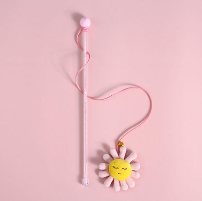 Plush Cat Stick Toys with Bell and Elastic Tassels - {{product.type}} - PawPawUp