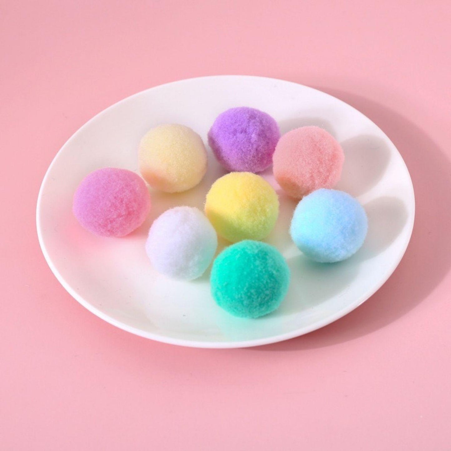 Polyester Pop-up Macaroon Coloured Cat Toys Ball Gift Box - {{product.type}} - PawPawUp