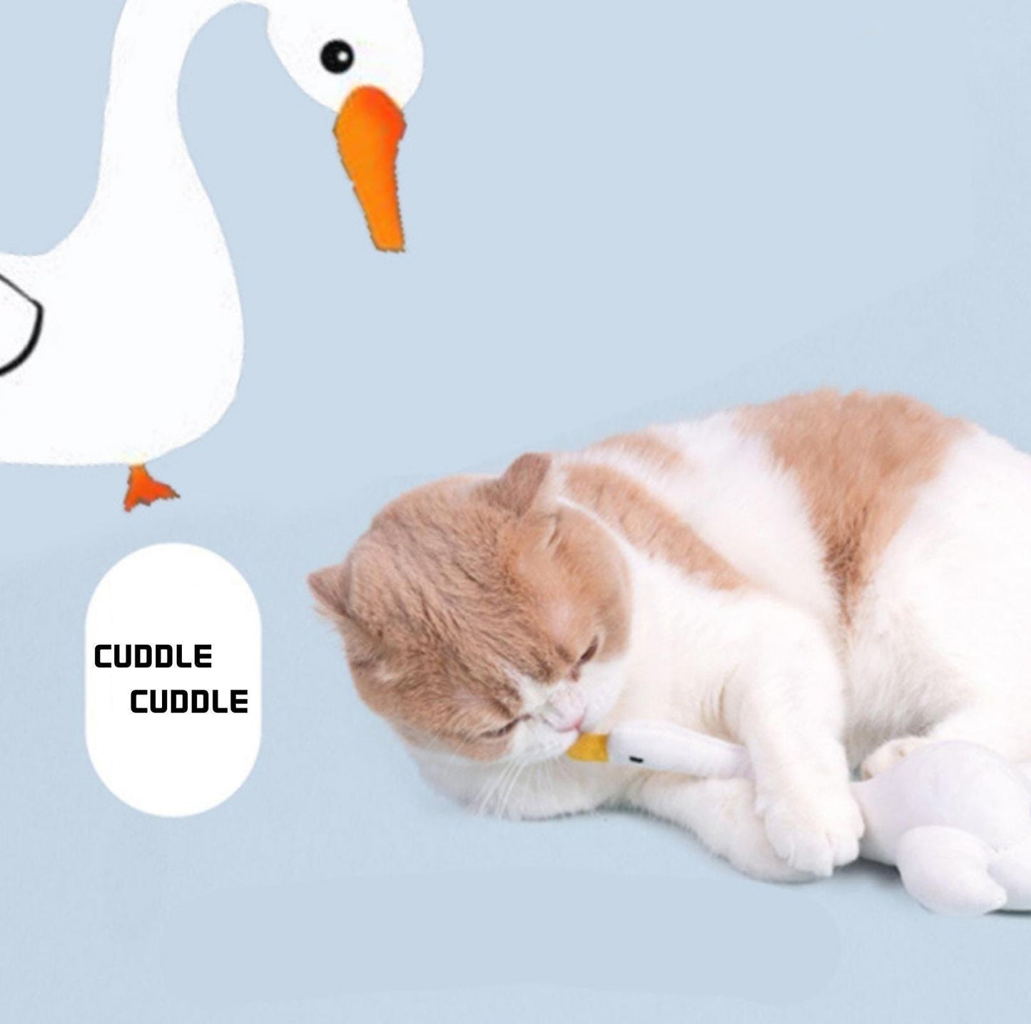 PurLab Cuddle Goose Cat Toy With Catnip - {{product.type}} - PawPawUp