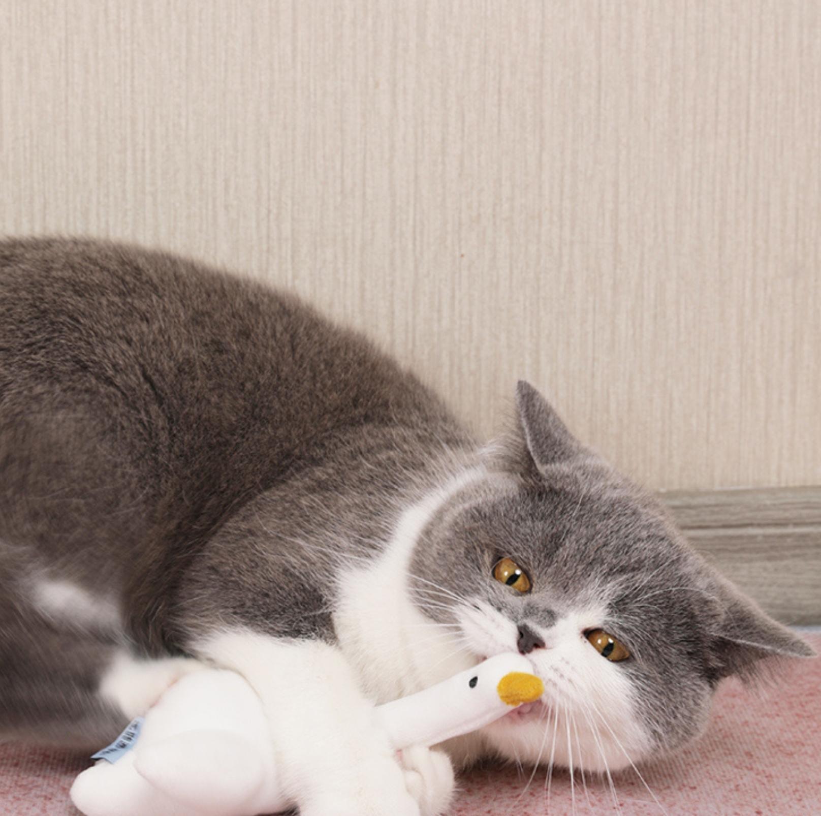 PurLab Cuddle Goose Cat Toy With Catnip - {{product.type}} - PawPawUp