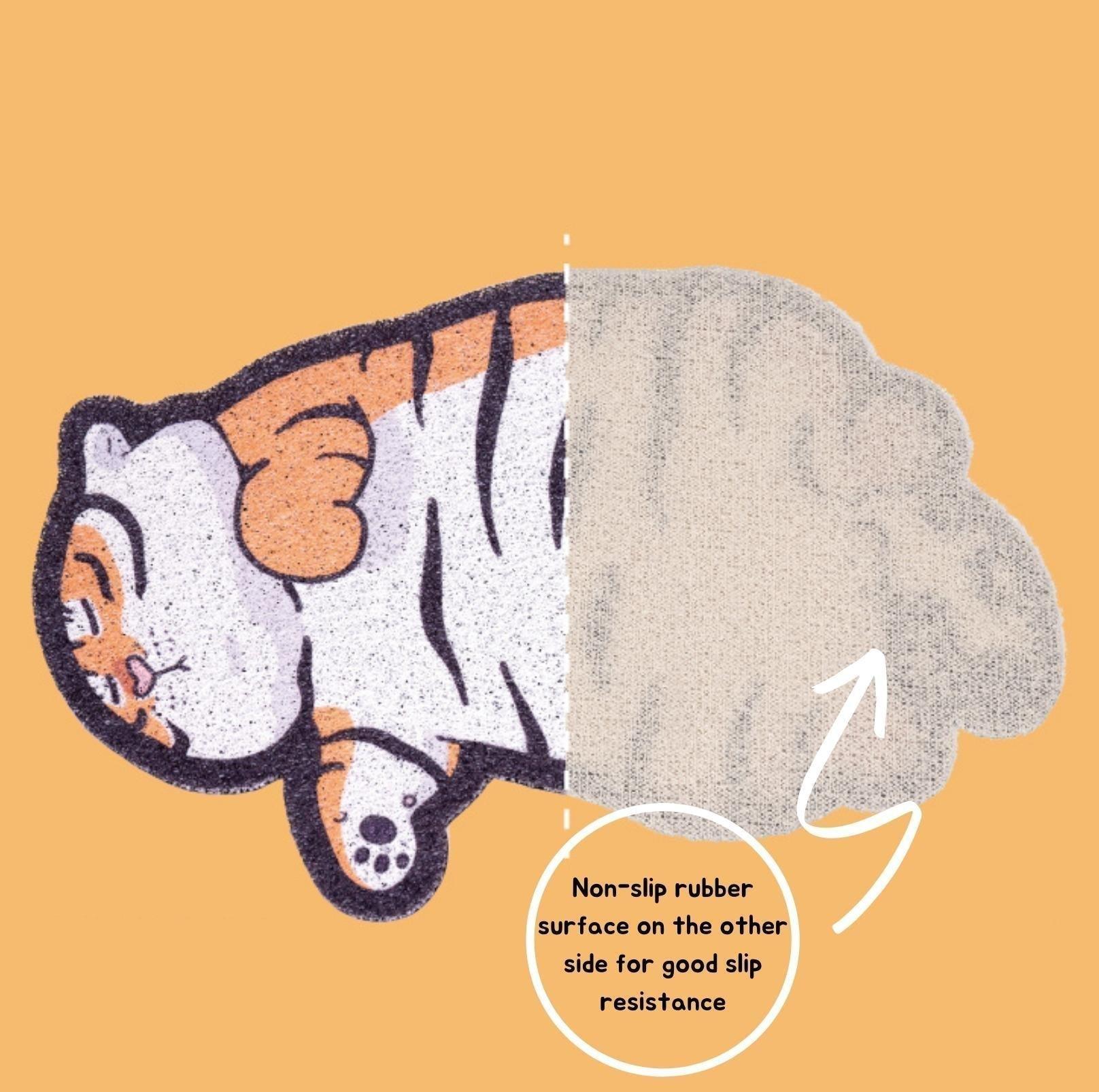 PurLab Tiger Shape Cat Litter Mat Multi-Functional - {{product.type}} - PawPawUp