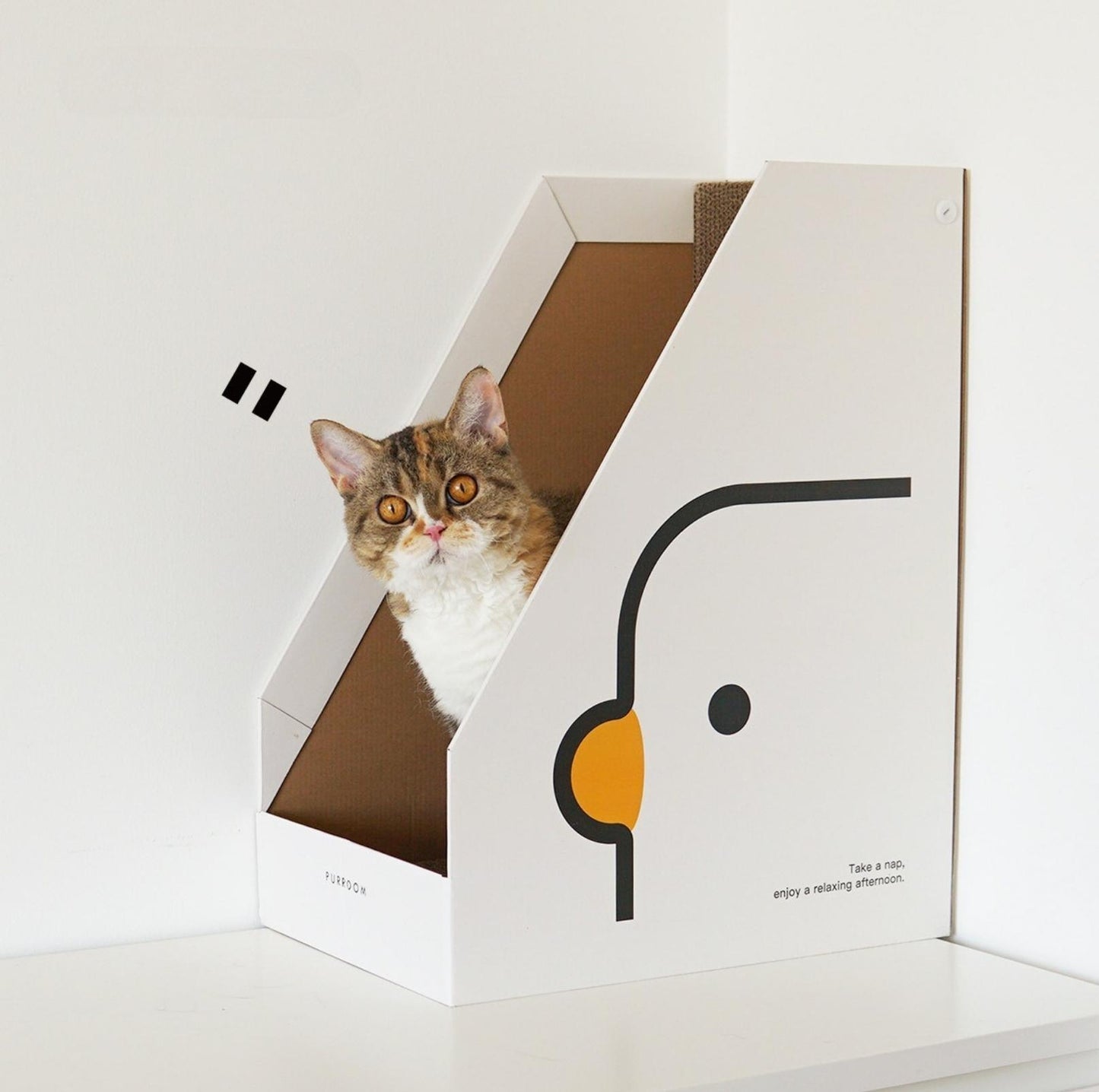 PURROOM Little Chick Series Vertical Cat Scratcher Box Cat Toy (Adjustable in height) - {{product.type}} - PawPawUp