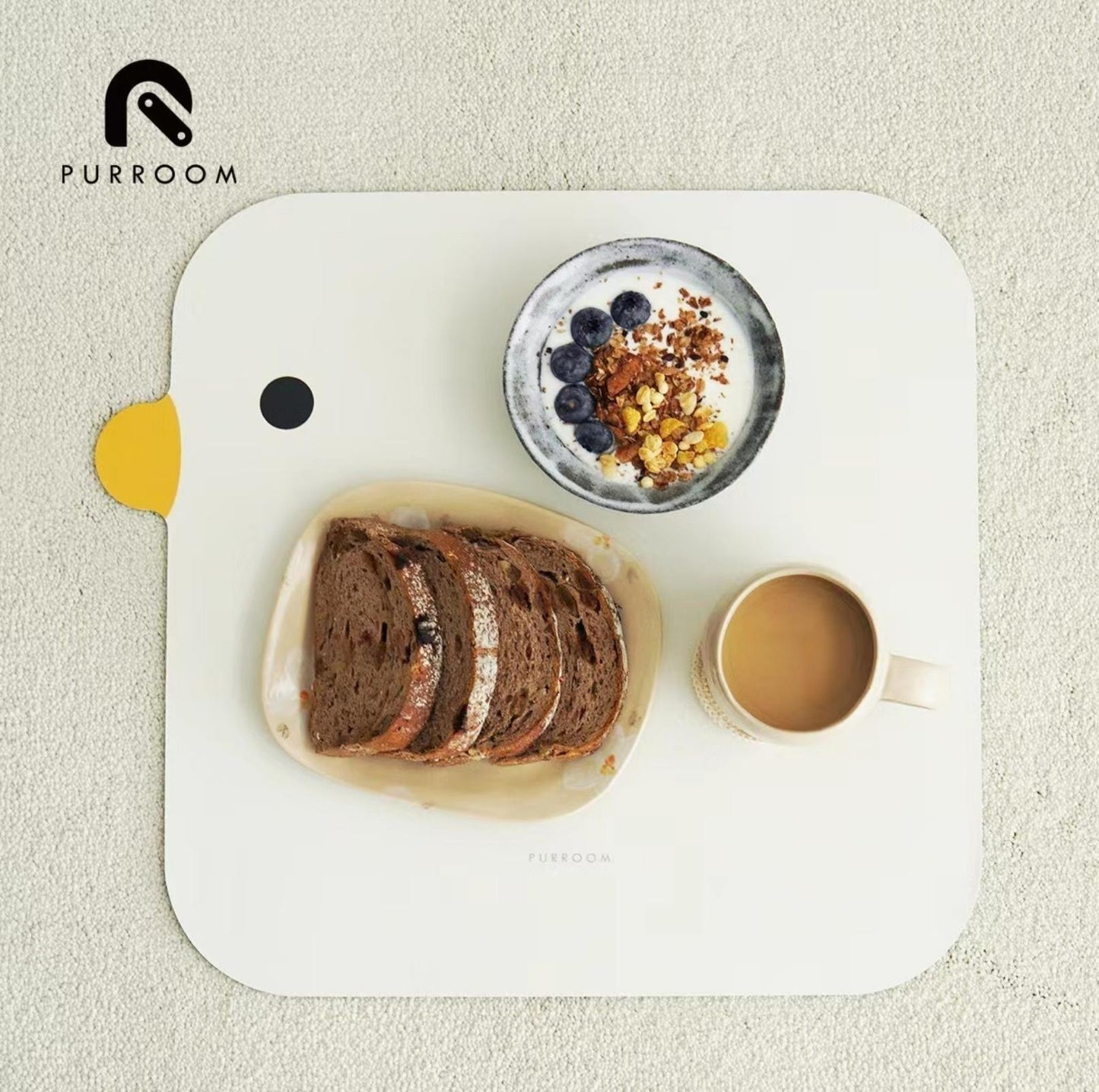 PURROOM Little Chicken Series Food Mat Bowl Mat - {{product.type}} - PawPawUp