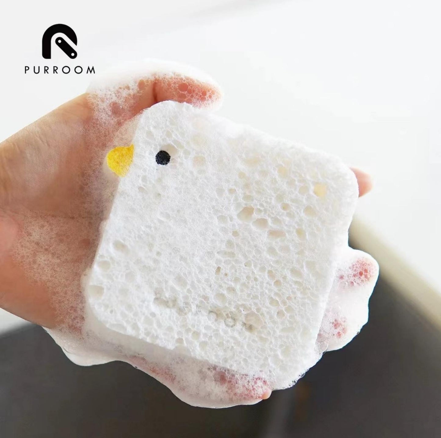 PURROOM Little Chicken Series Sponge Kitchen Cleaning And Dish-washing - {{product.type}} - PawPawUp