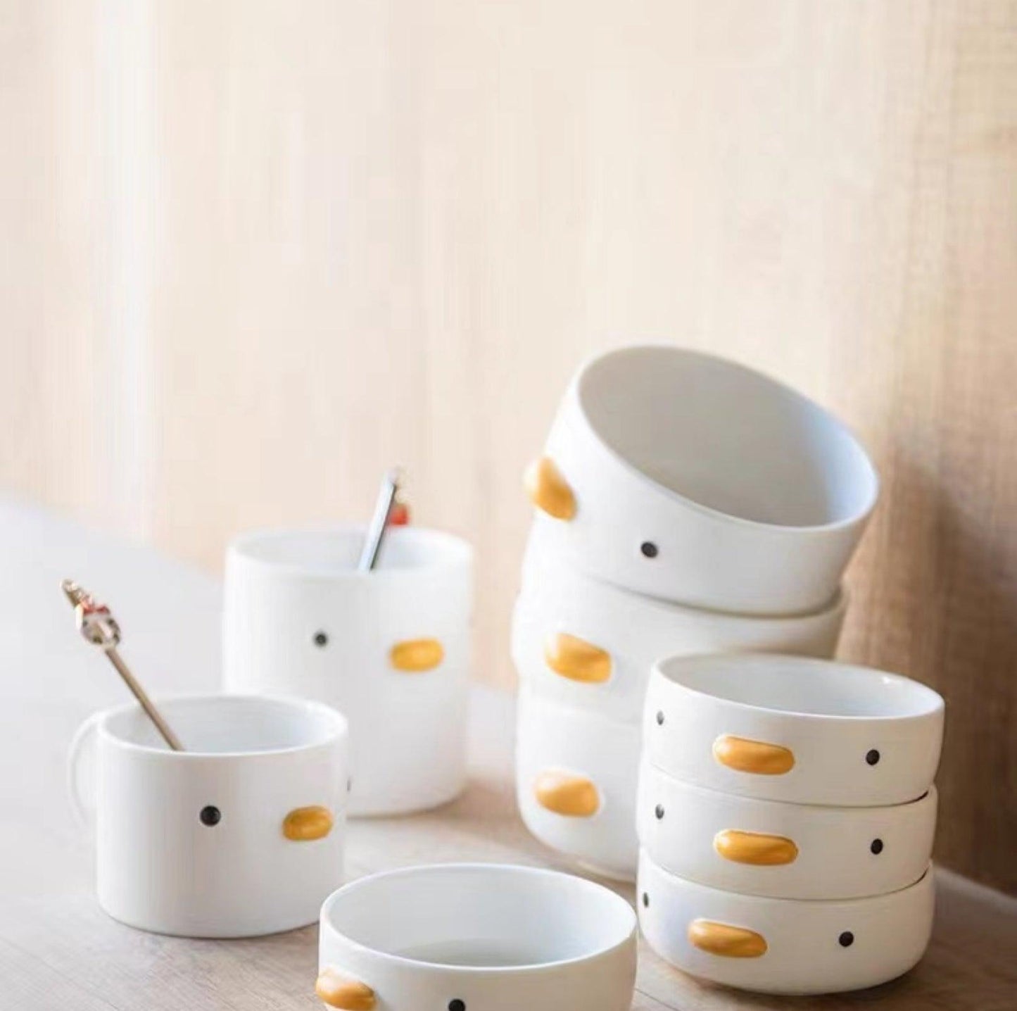 PURROOM Little Chicken Style Human Use Tableware- Matches with Pet Bowls - {{product.type}} - PawPawUp