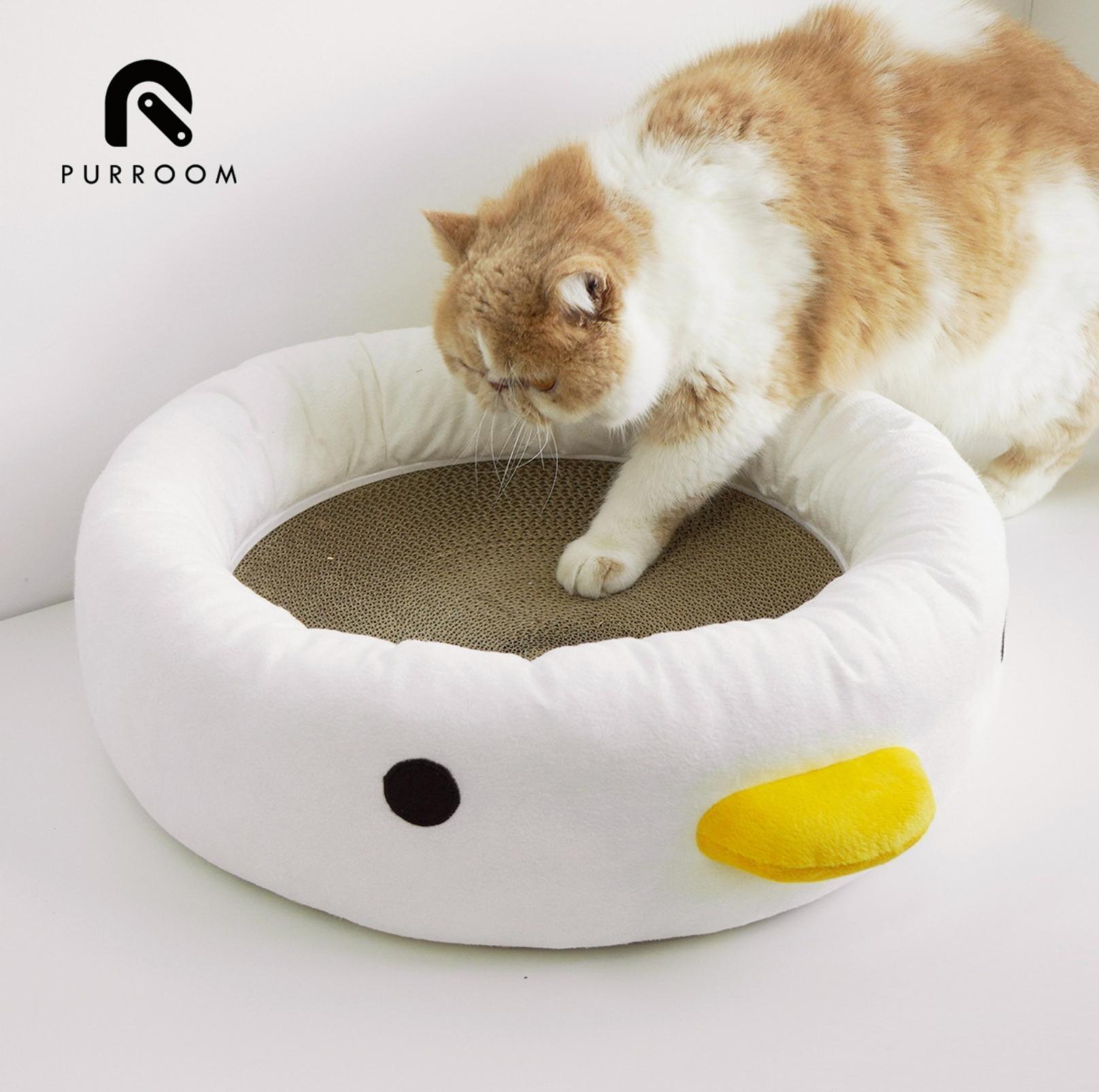 PURROOM Little Chicken Style Cat Bed (Suit small Purroom cat scratcher board) - {{product.type}} - PawPawUp