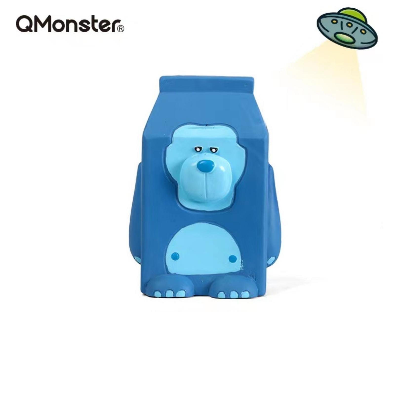 Q-Monster Latex Dog Toy Chewing and Sounding - Box Friend Boredom Buster - {{product.type}} - PawPawUp