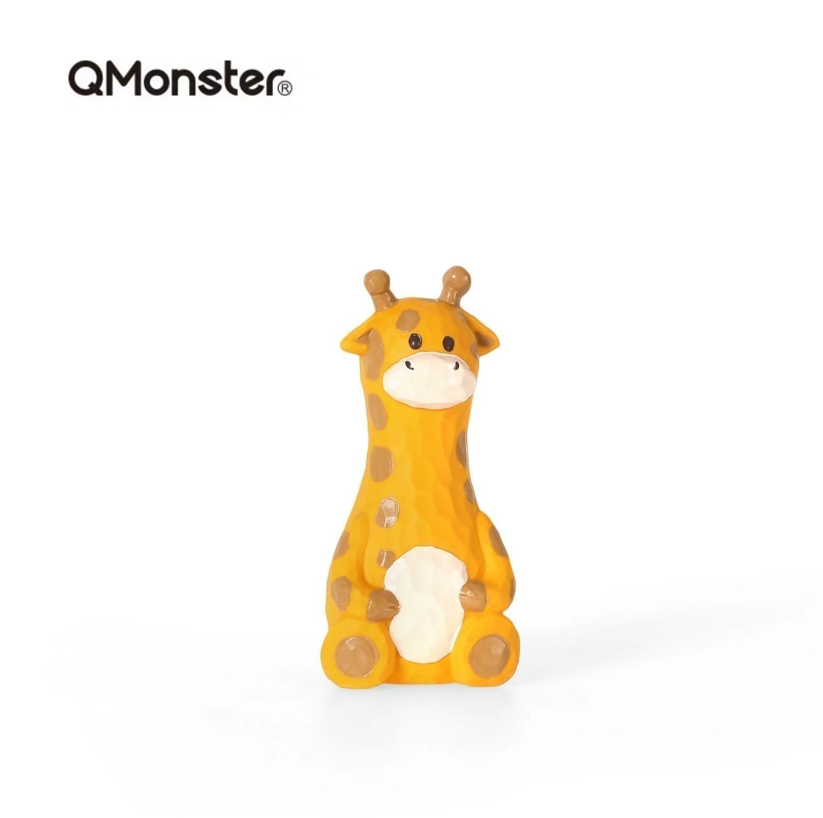 Q-Monster Latex Dog Toy for Chewing - Wood Carving Vibe Pet Boredom Buster - {{product.type}} - PawPawUp