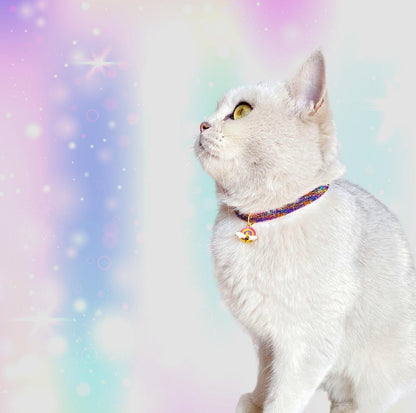 Rainbow Adjustable Pet Collar - {{product.type}} - PawPawUp