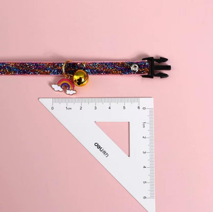 Rainbow Adjustable Pet Collar - {{product.type}} - PawPawUp