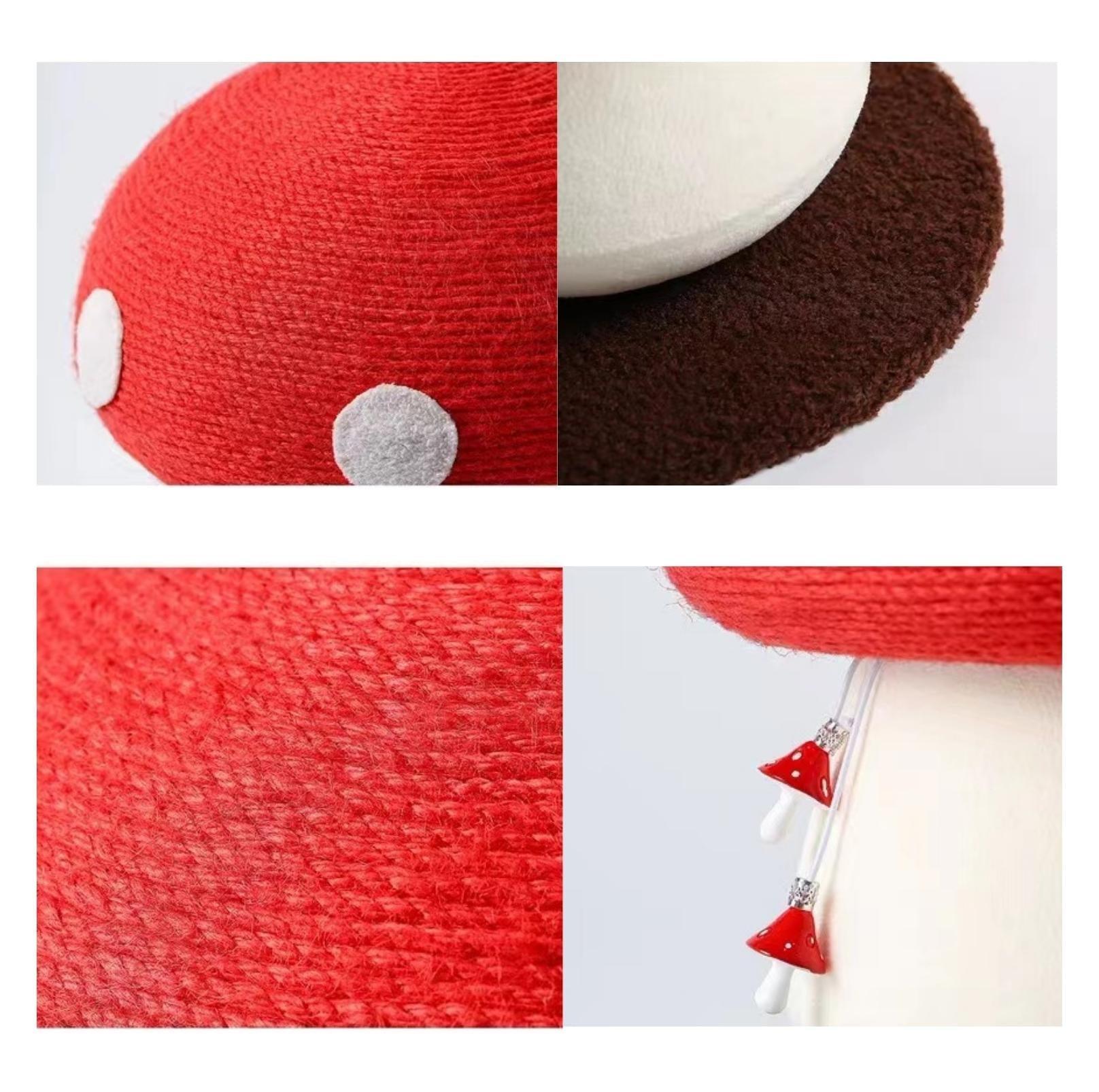 Red Mushroom Cat Scratching Post - {{product.type}} - PawPawUp