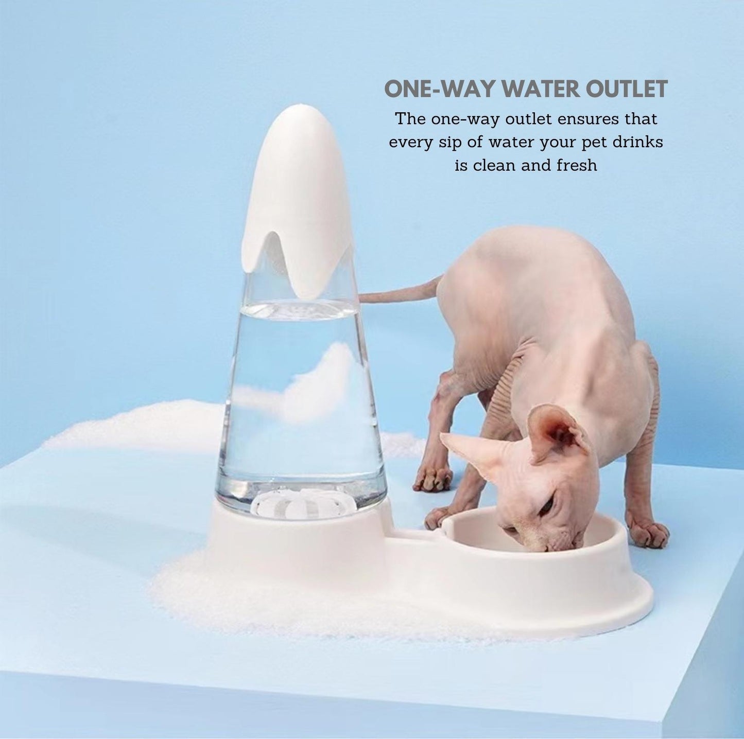 ZeZe Snow Mountain Automatic Pet Water Dispenser Fountain - {{product.type}} - PawPawUp