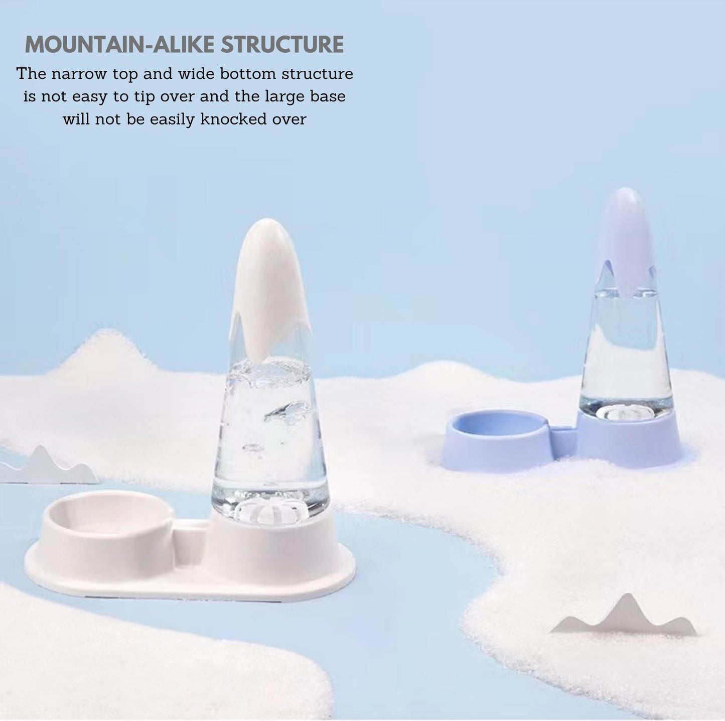 ZeZe Snow Mountain Automatic Pet Water Dispenser Fountain - {{product.type}} - PawPawUp