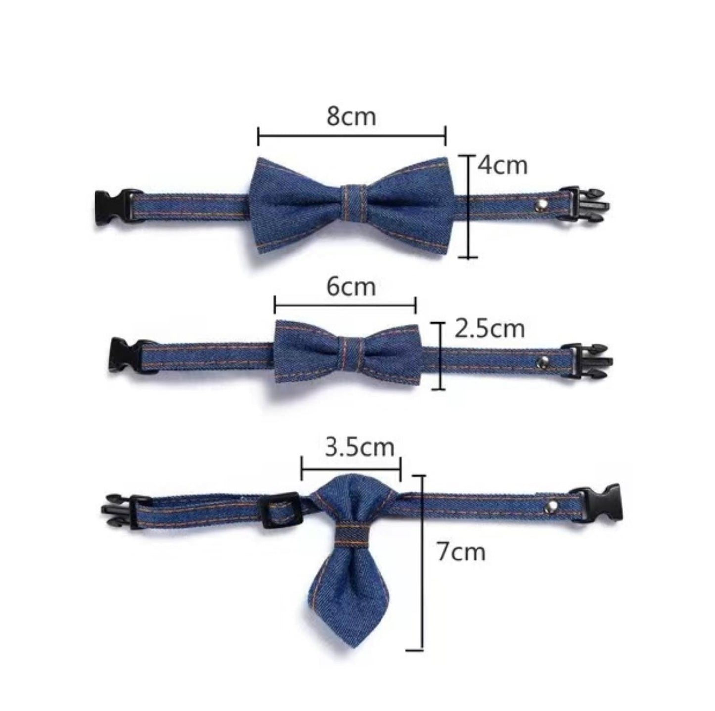 Stunning Denim Series Adjustable Pet Collars - {{product.type}} - PawPawUp