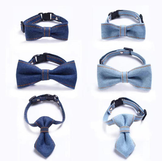 Stunning Denim Series Adjustable Pet Collars - {{product.type}} - PawPawUp
