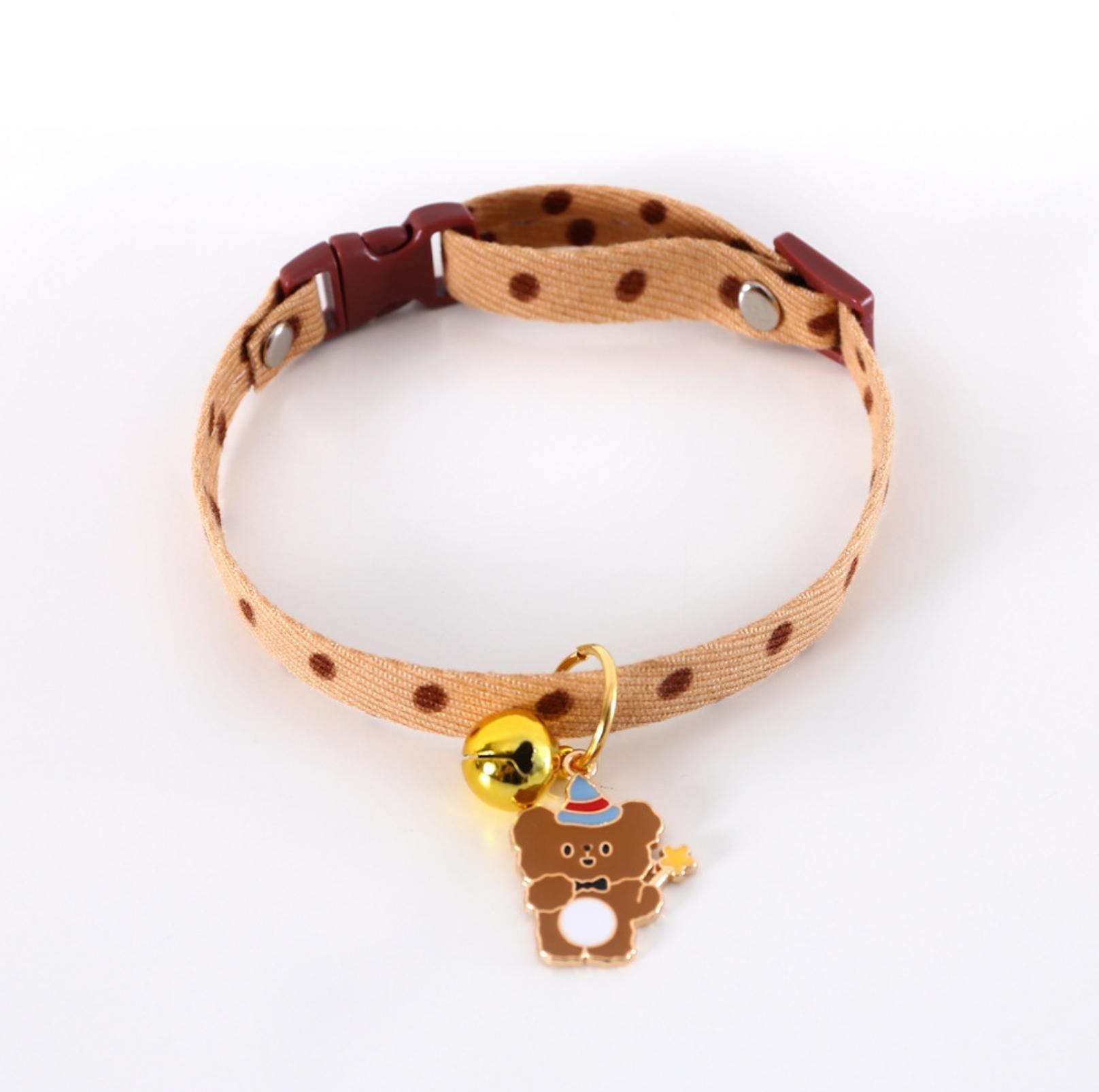 Stylish Cartoon Pendant Adjustable Pet Collar For Cats and Dogs - {{product.type}} - PawPawUp