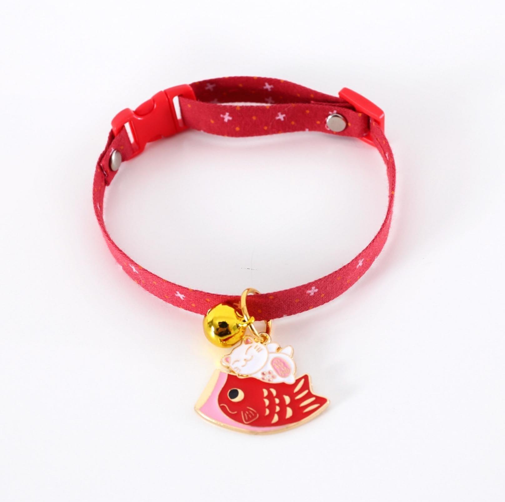 Stylish Cartoon Pendant Adjustable Pet Collar For Cats and Dogs - {{product.type}} - PawPawUp