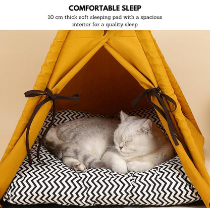 ZeZe Sunset Tent For Pet Cat Bed Dog Bed - {{product.type}} - PawPawUp