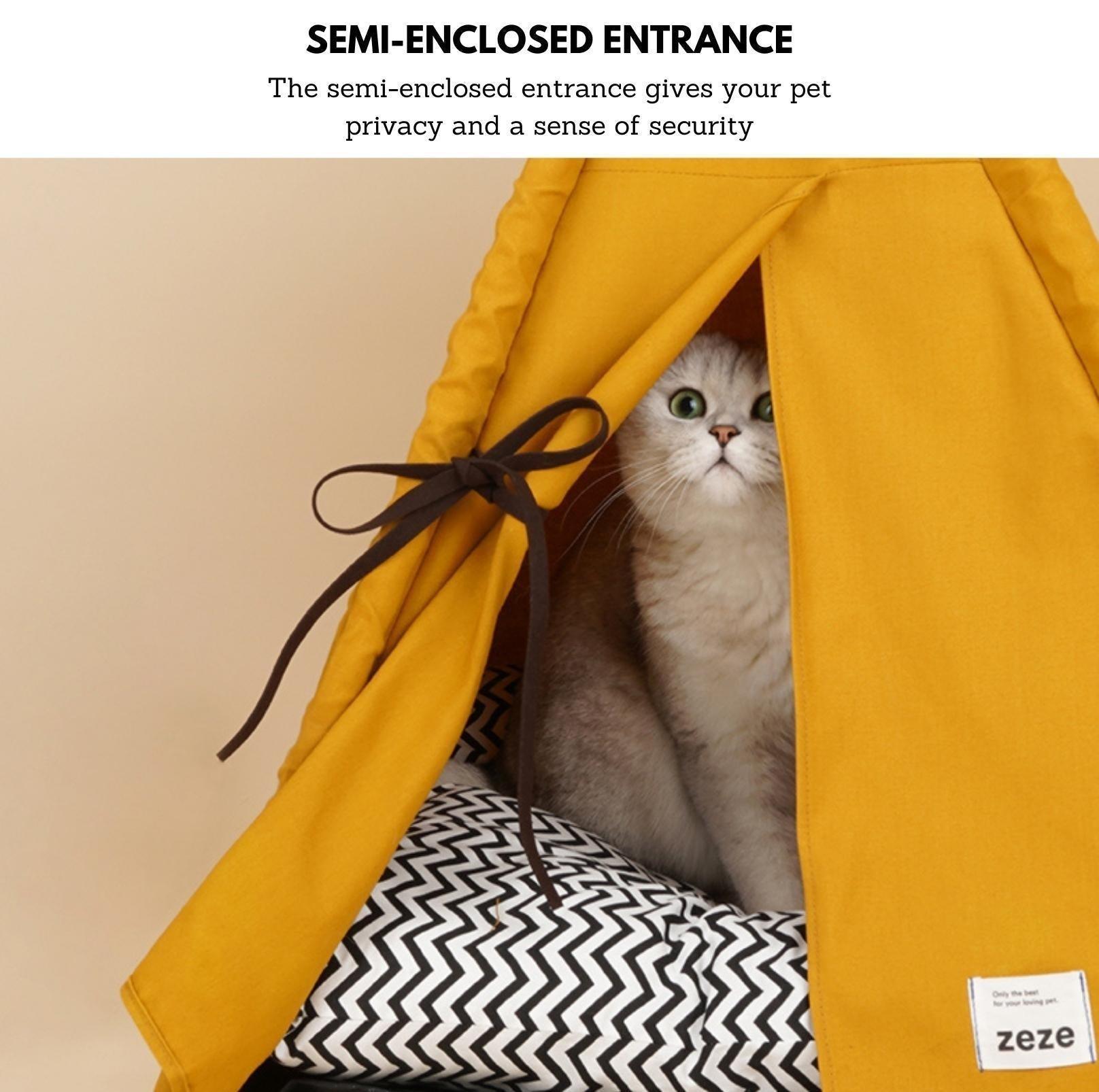 Cat privacy outlet tent