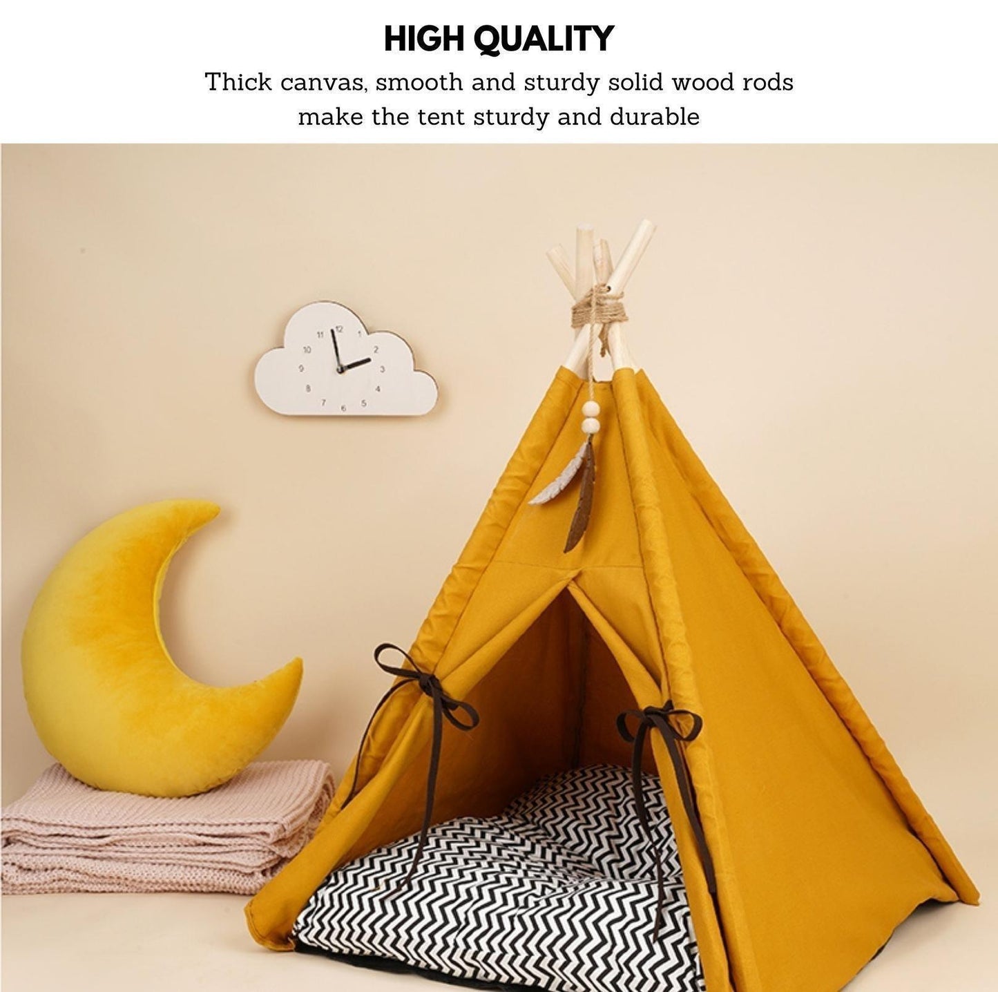 ZeZe Sunset Tent For Pet Cat Bed Dog Bed - {{product.type}} - PawPawUp