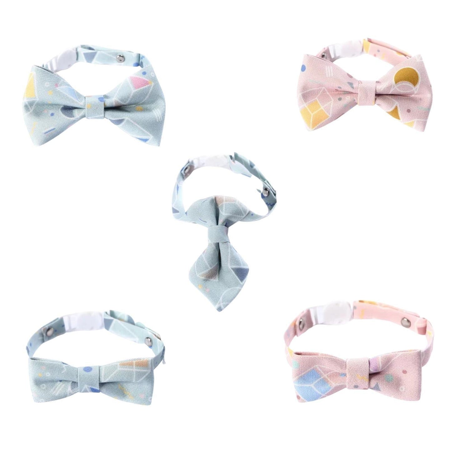 Tie and Bow Style Adjustable Pet Collar - {{product.type}} - PawPawUp