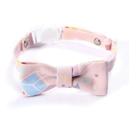 Tie and Bow Style Adjustable Pet Collar - {{product.type}} - PawPawUp