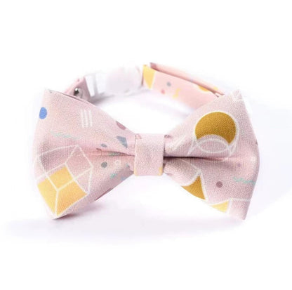 Tie and Bow Style Adjustable Pet Collar - {{product.type}} - PawPawUp