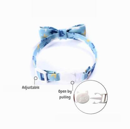 Tie and Bow Style Adjustable Pet Collar - {{product.type}} - PawPawUp