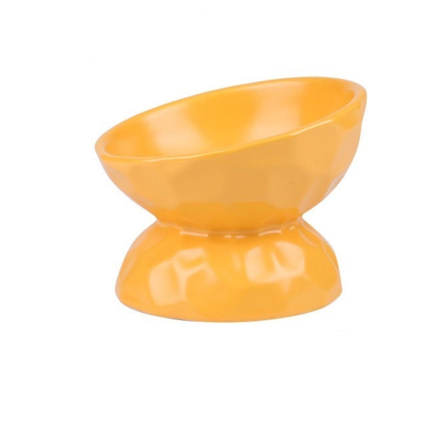 Tilting Ceramic Cat Bowls With Uneven Texture - {{product.type}} - PawPawUp