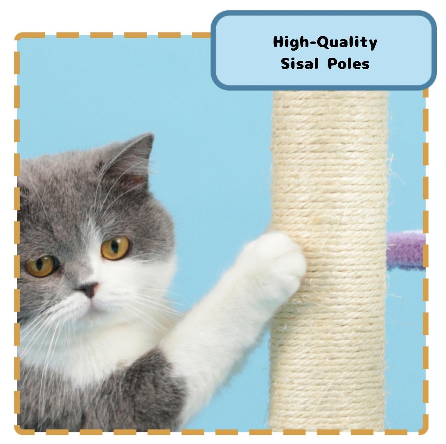 Tinypet "Captain A-Bing's Pirate Ship" Cat Tree Climbing Frame - {{product.type}} - PawPawUp