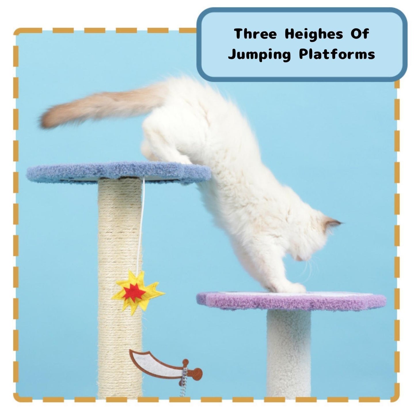 Tinypet "Captain A-Bing's Pirate Ship" Cat Tree Climbing Frame - {{product.type}} - PawPawUp