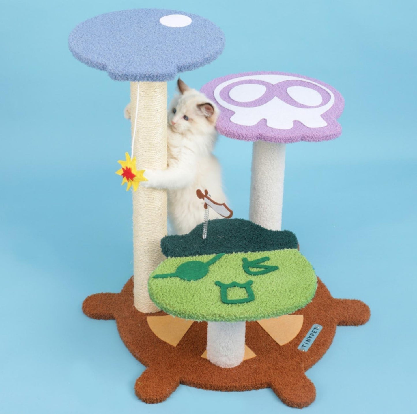 Tinypet "Captain A-Bing's Pirate Ship" Cat Tree Climbing Frame - {{product.type}} - PawPawUp