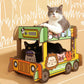 Tinypet "Double-Decker Animal Bus" Corrugated Paper Cat Scratcher Cat Toy - {{product.type}} - PawPawUp