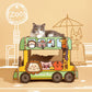 Tinypet "Double-Decker Animal Bus" Corrugated Paper Cat Scratcher Cat Toy - {{product.type}} - PawPawUp
